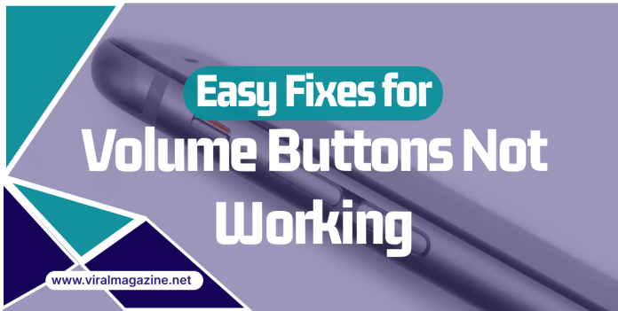 Easy Solution for Volume Buttons Not Working