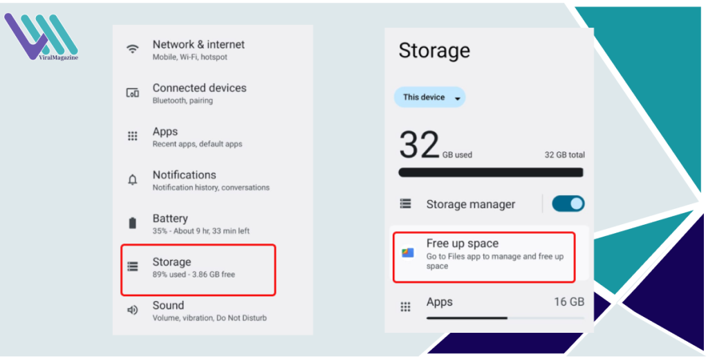 Low Storage Space